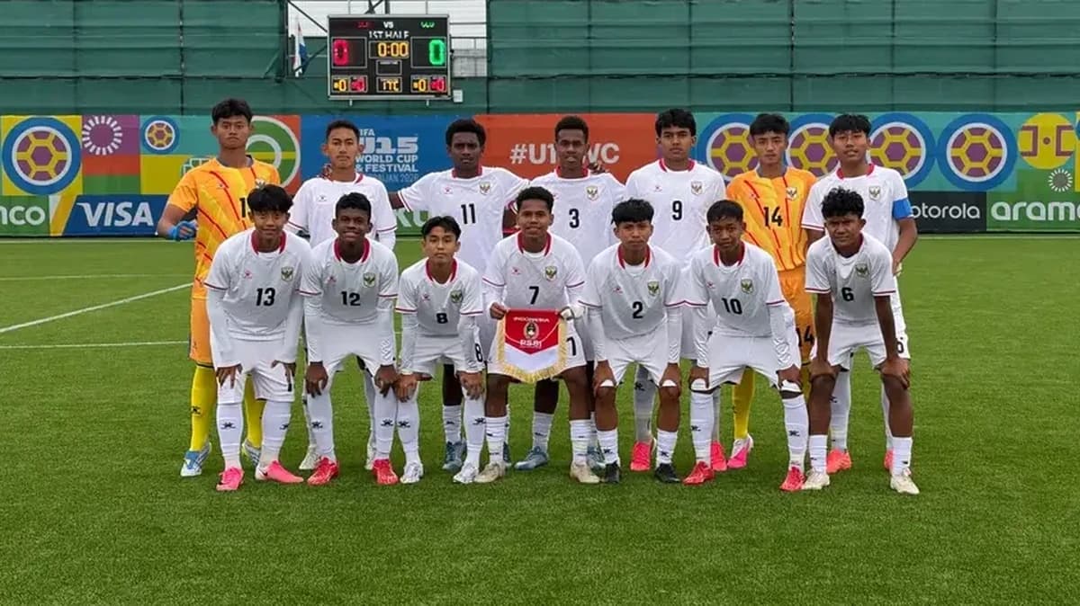 Timnas Indonesia U-15 Kalah 1-5 dari Prancis di Piala Dunia U-15